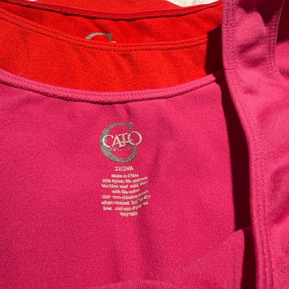 Cato Red and Pink workout Tops - Picture 2 of 3